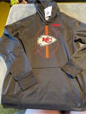 NWT Nike NFL Chiefs Therma-Fit Hoodie Large Black Football